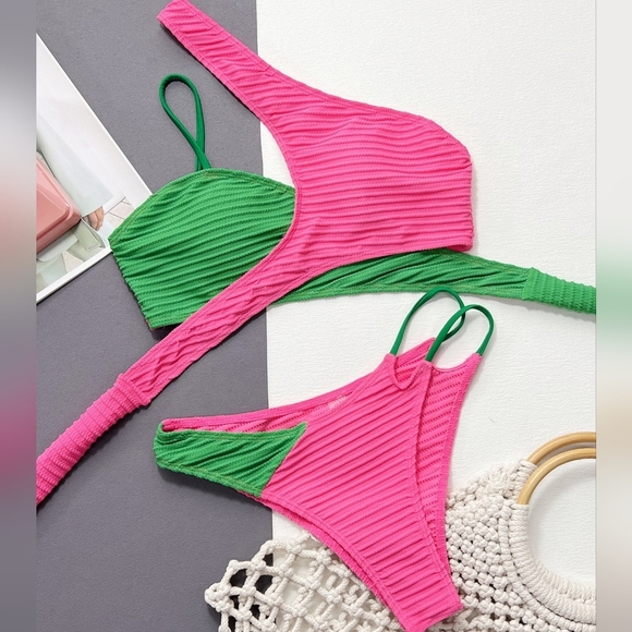 One-Shoulder Two-Piece Swim Set - Picture 6 of 6